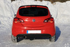 FOX Edelstahl Sportauspuff Opel Corsa E 1.4 Turbo 129x106mm oval eingerollt abgeschrägt