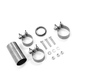 Fox Edelstahl Racing-Komplettanlage ab Kat. Audi 80/90 quattro 81/85 2x76mm rund scharf gerade