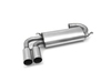 Fox Edelstahl Racing-Komplettanlage ab Kat. Audi 80/90 quattro (89) Limousine/Coupe 2x76mm rund scharf gerade