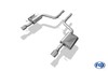 Fox Edelstahl Duplex Racing-Komplettanlage ab Kat Audi A6 4F Typ C6 quattro Limousine u. Avant 4.2l je 1x90mm rund eingerollt abgeschrägt mit Absorber