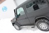 Fox Edelstahl Racing-Komplettanlage ab Kat Mercedes G-Klasse W463 G500 mit Trittbrett 2x115x85mm oval eingerollt nach links abgeschrägt