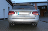 Fox Edelstahl Duplex Racing-Komplettanlage ab Kat. Mercedes C-Klasse W205 S205 4-Zylinder Limousine u. T-Modell 2x115x85mm oval eingerollt abgeschrägt