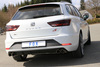 FOX Edelstahl Duplex Racing-Komplettanlage ab Kat. Seat Leon ST Cupra 4Drive Typ 5F je 2x80mm rund doppelwandig abgeschrägt