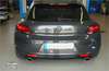 Fox Edelstahl Duplex Racing-Komplettanlage ab Kat VW Scirocco 3 2.0l mit R-Heck je 115x85mm oval eingerollt abgeschrägt ohne Absorber