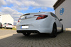 Fox Edelstahl Duplex Racing-Komplettanlage ab Kat Opel Insignia A 2.0 Turbo Frontantrieb je 140x90mm oval eingerollt abgeschrägt mit langer Tulpe