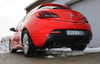 Fox Edelstahl Duplex Racing-Komplettanlage ab Kat Opel Astra J GTC je 115x85mm oval eingerollt abgeschrägt