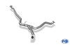 Fox Edelstahl Duplex Racing-Komplettanlage ab Kat Subaru Legacy 4 u. Outback Kombi BP 3.0l Bj.03-09 je 129x106mm oval eingerollt abgeschrägt mit langer Tulpe