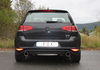 Fox Edelstahl Duplex Racing-Komplettanlage ab Kat VW Golf 7 1.2l 1.4l TSI 1.6l TDI in GTI-Optik je 100mm rund eingerollt abgeschrägt
