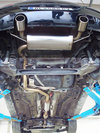 Fox Edelstahl Duplex Racing-Komplettanlage inkl. Kat und Downpipe Opel Corsa D GSi 1x100mm rund eingerollt abgeschrägt