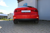 Fox Edelstahl Racing-Komplettanlage ab Kat Audi A3 8V 1.8 TFSI Limousine S-Line 2x80mm rund eingerollt abgeschrägt