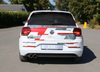 FOX Edelstahl Racing-Auspuffanlage ab Kat VW Polo 6 GTI Typ AW 2x90mm rund eingerollt abgeschrägt