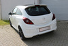 FOX Edelstahl Racing-Komplettanlage ab Kat Opel Corsa D für OPC-Line & Sportheck 115x85mm oval eingerollt abgeschrägt