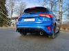 FOX Edelstahl Duplex Racing-Komplettanlage ab OPF Ford Focus 4 ST-Line für Rieger-Heckeinsatz je 100mm rund doppelwandig abgeschrägt