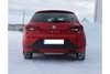 Fox Edelstahl Duplex Sportauspuff-Komplettanlage ab Kat Seat Leon 5F 1.2l 1.4l + 1.6-2.0l TDI ab 2012 (Mod. mit Einzelradaufhängung) je 2x80mm rund eingerollt abgeschrägt