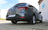 Fox Edelstahl Duplex Racing-Komplettanlage ab Kat Seat Leon ST 5F 1.2l 1.4l 1.8l (Mod. mit Starrachse) je 2x90mm rund doppelwandig abgeschrägt
