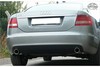 Fox Edelstahl Duplex Sportauspuff Audi A6 4F Typ C6 quattro Limousine u. Avant TDI 1x90mm rund eingerollt abgeschrägt mit Absorber