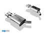 Fox Edelstahl Duplex Sportauspuff Audi A6 4G Typ C7 2.0l TFSI 2.8l FSI + quattro je 2x90mm rund eingerollt mit Absorber