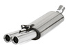 Fox Edelstahl Sportauspuff inkl. Verbindungsrohr Audi 80/90 89 B3 Limousine/Coupe und B4 Cabrio 2.0 16V 2.6l 2.8l 2x76mm rund eingerollt