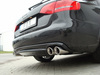 Fox Edelstahl Duplex Sportauspuff Audi A5 Cabrio inkl. Quattro 2x90mm rund eingerollt abgeschrägt mit Absorber