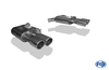 Fox Edelstahl Duplex Sportauspuff Audi A6 4G Typ C7 3.0 TFSI je 2x90mm rund eingerollt abgeschrägt