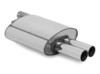 Fox Edelstahl Sportauspuff BMW 5er E39 Touring 2x76mm rund scharf gerade