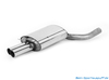 Fox Edelstahl Sportauspuff BMW 5er E60 E61 520d Limousine u. Touring 2x76mm rund scharf gerade