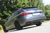FOX Edelstahl Duplex Sportauspuff Audi A4 B9 8W 2.0 TFSI Quattro je 100mm rund eingerollt abgeschrägt