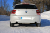 FOX Edelstahl Duplex Sportauspuff BMW 1er F20 F21 3-Tür 5-Tür 120d je 100mm rund scharf