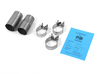 Fox Edelstahl Sportauspuff BMW 5er E39 Touring 2x76mm rund scharf gerade