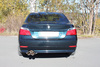 Fox Edelstahl Sportauspuff BMW 5er E60 E61 540i 545i Limousine u. Touring 2x90mm rund doppelwandig abgeschrägt