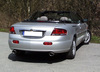 Fox Edelstahl Duplex Sportauspuff Chrysler Sebring Coupe & Cabrio Typ JR Bj.00-07 115x85mm oval eingerollt abgeschrägt mit Absorber