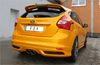 Fox Edelstahl Sportauspuff Mittig Ford Focus 3 ST 2x 115x85mm oval eingerollt abgeschrägt ohne Absorber