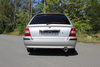 Fox Edelstahl Sportauspuff Honda Civic 6 Aerodeck 1x90mm rund eingerollt gerade mit Absorber