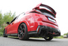 FOX Edelstahl Duplex Sportauspuff Honda Civic 9 FK2 Type-R je 2x90mm schwarz rund doppelwandig abgeschrägt