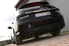 Fox Edelstahl Duplex Sportauspuff Hyundai i40 CW je 160x90mm oval eingerollt seitlich und unten abgeschrägt
