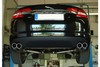 Fox Edelstahl Duplex Sportauspuff Jaguar XF Typ CC9 4.2l 2x90mm rund eingerollt abgeschrägt