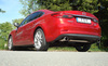 Fox Edelstahl Duplex Sportauspuff Mazda 6 III GJ Limousine Benzin ab 2012 je 100mm rund eingerollt abgeschrägt