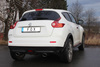 Fox Edelstahl Duplex Sportauspuff Nissan Juke F15 ALL-MODE 4x4 je 115x85mm oval eingerollt abgeschrägt