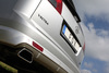 Fox Edelstahl Duplex Sportauspuff Opel Vectra C Caravan OPC je 142x78mm trapezförmig eingerollt gerade