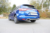 FOX Edelstahl Sportauspuff Renault Megane 4 Grandtour 1.6 GT TCe 205 EDC 140x90mm oval eingerollt abgeschrägt