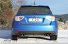 Fox Edelstahl Duplex Sportauspuff Subaru Impreza GR WRX inkl. WRX STI je 2x100mm rund eingerollt gerade