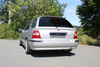 Fox Edelstahl Sportauspuff Honda Civic 6 Aerodeck 1x90mm rund eingerollt gerade mit Absorber