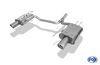 FOX Edelstahl Duplex Sportauspuff Honda Accord 7 CL9 Bj. 03-08 je 100mm rund eingerollt abgeschrägt mit Absorber