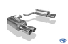 Fox Edelstahl Duplex Sportauspuff Jaguar XF Typ CC9 4.2l 2x90mm rund eingerollt abgeschrägt