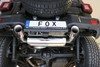 FOX Edelstahl Duplex Sportauspuff Jeep Wrangler 4 JL 4-Türer ab 2018 2.0l je 100mm rund doppelwandig abgeschrägt