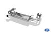 Fox Edelstahl Duplex Sportauspuff Mercedes Vito u. Viano W639 V639 2x76mm rund scharf gerade mit Absorber