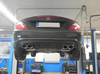 Fox Edelstahl Duplex Sportauspuff Mercedes SLK u. SLC R172 2x115x85mm oval eingerollt abgeschrägt