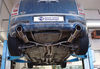 Fox Edelstahl Sportauspuff Mini Cooper S Clubman R55 je 100mm rund eingerollt abgeschrägt mit Absorber