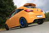 FOX Edelstahl Duplex Sportauspuff Opel Corsa E OPC je 100mm rund doppelwandig abgeschrägt