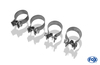 Fox Edelstahl Duplex Sportauspuff Opel GT 2x115x85mm oval eingerollt seitlich abgeschrägt